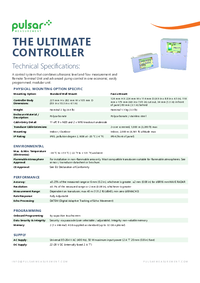 Thumbnail of document Data Sheet - Ultimate Intelligent Pump Controller